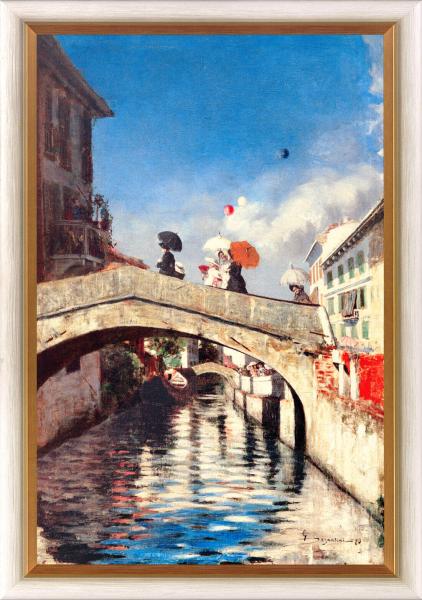 Giovanni Segantini Der Naviglio beim Ponte San Marco